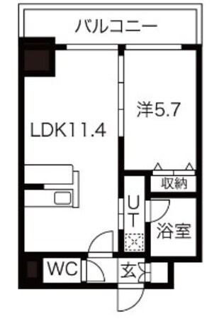 プレジオ新大阪ROUGEの物件間取画像